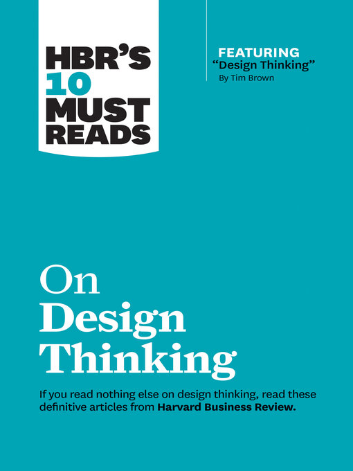 Cover image for HBR's 10 Must Reads on Design Thinking